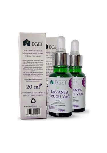 Eget Organik Lavanta Uçucu Yağı 2 x 20 ML