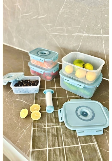 Seoul Taze Ürün Saklama Kabı 5'li Set Çok Renkli