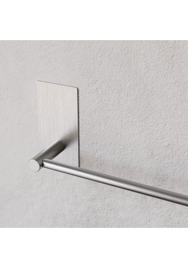Zift Unique Paslanmaz Çelik Havlu Askılığı / Havluluk - Yapışkanlı Sistem - Altomonte 50cm Tam Havlu Ölçüsü Diğer