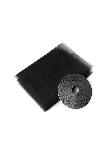 Jms Siyah Kapalı Böcek Sinek Sivrisinek Pencere Teli Kapı Anti Cibinlik Mutfak Pencere Koruyucu 1.5x2m