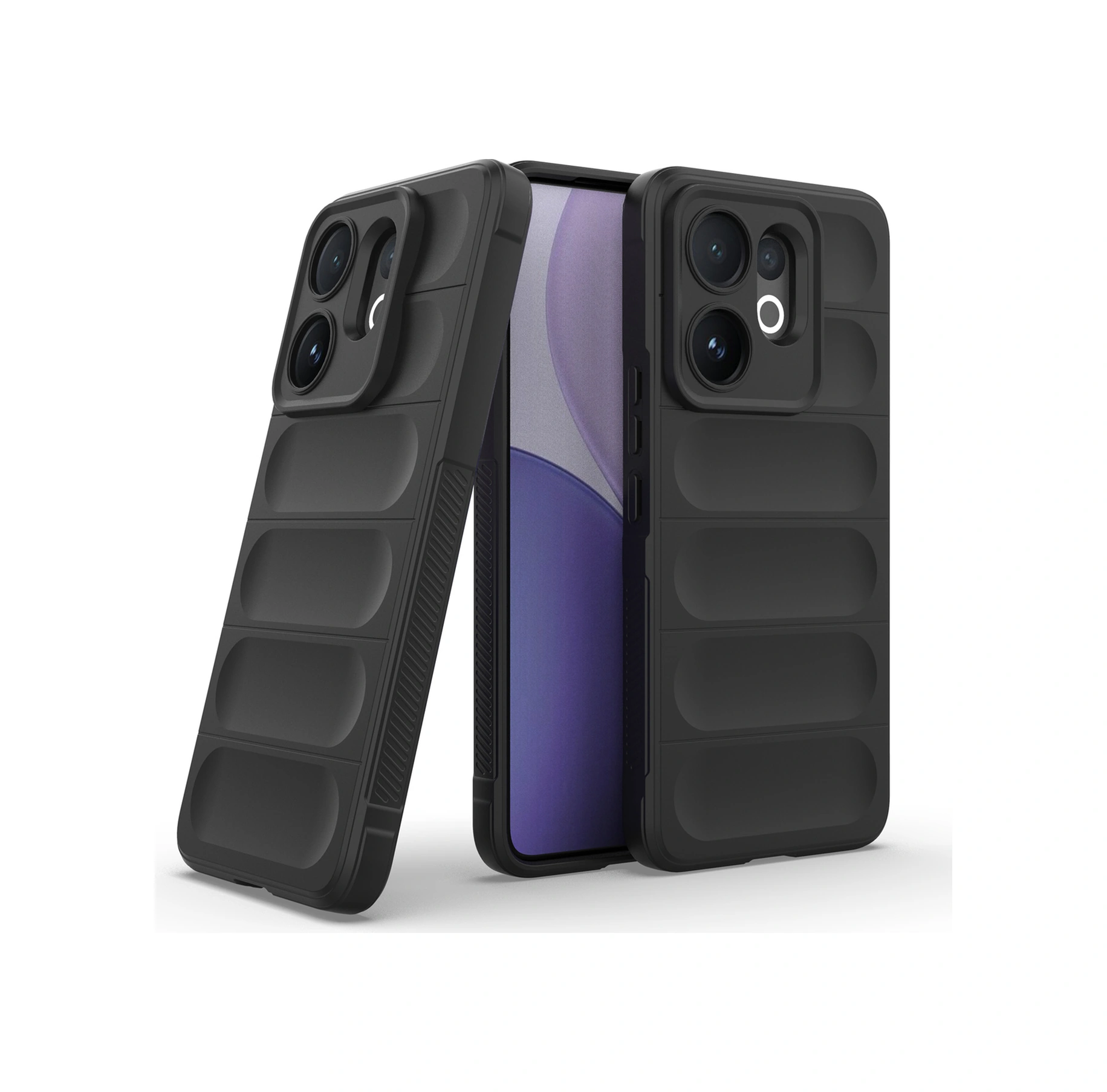 Vivo V60 5g Kılıf Düşmeye Karşı Dayanıklı Yumuşak Tpu Sağlam Telefon Arka Kapağı - Siyah Siyah