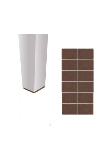 Koyu Kahve 35X55 Mm 2 Paket Yapışkanlı Sandalye Koltuk Mobilya A