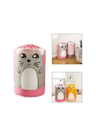 Homyl Katlanabilir Giysiler Pamuklu Battaniye Yatak Pembe Pembe