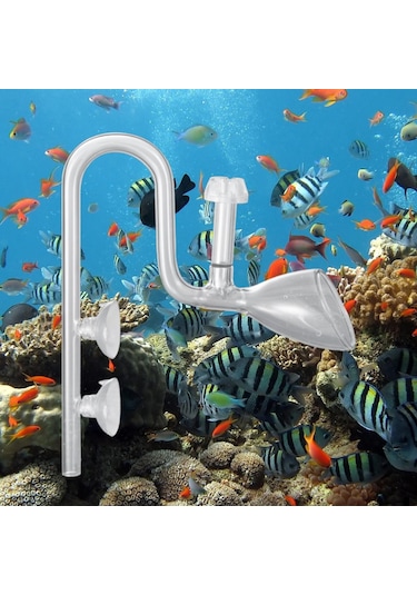 Suntek Akvaryum Cam Zambak Boru Skimmer Kontrol Su Seviyesi 10-mm