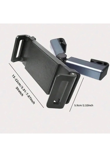 Araç Koltuk Arkası Tablet Tutucu, Telefon Tutucu, Tablet/telefon Tutucu, 360 İpad Pro 12.9 Mini Air Siyah