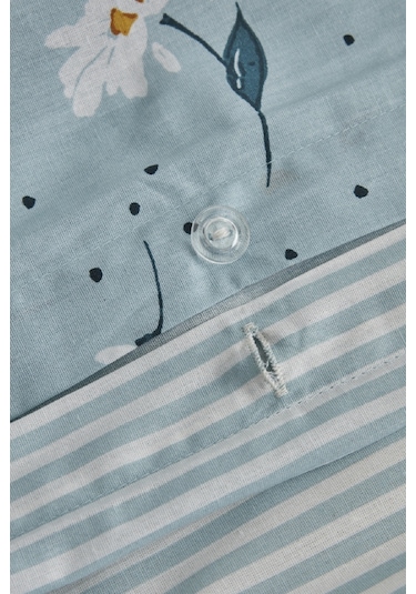 Karaca Home Daisy %100 Pamuk Çift Kişilik Nevresim Takımı Mint M 200.22.08.0034 Mint