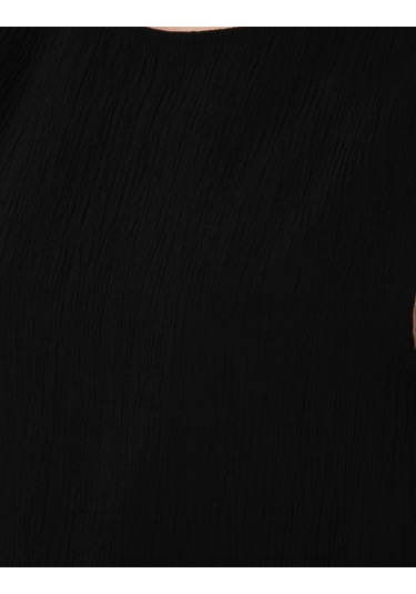 Pierre Cardin Kadın Siyah Kısa Kollu Bluz 50301168-vr046 Siyah