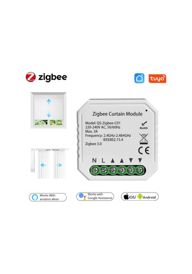 Tuya Zigbee Akıllı Perde Modülü Akıllı Ev Dıy Aracı Ev Ev Çok Fonksiyonlu Alet