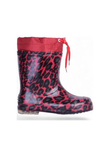 Moda Ayakkabı 645 Kız Çocuk Yağmur Çizmesi Kırmızı