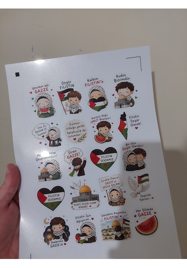 Filistin Temalı Sticker