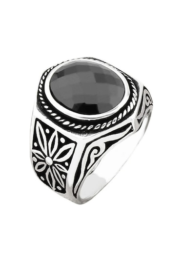 Taja Erkek Yüzük Gümüş 925 Modern Tasarım 46054