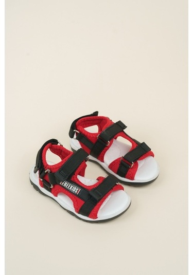 Gimer - Ortopedik Taban Kırmızı Erkek Çocuk Sandalet - Brcn0916G Kırmızı