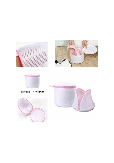 Besthome1 6'lı İnce Kıyafet Torba Seti - Ağızlı Korumalı Torbalar S-m-l-xl+2 Bar Pembe Pembe