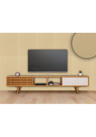 3d Duvar Paneli Boyanabilir Dekota 60x120 Cm / Dalga Desenli 7'li Paket-5 M²