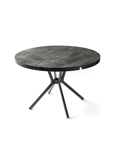 Bade Mdf Oval Highgloss Açılır Mutfak Masası 73x120 001