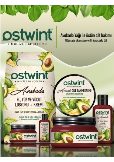 Ostwint Mucize Bahçeler Avokado Özlü Cilt Bakım Seti