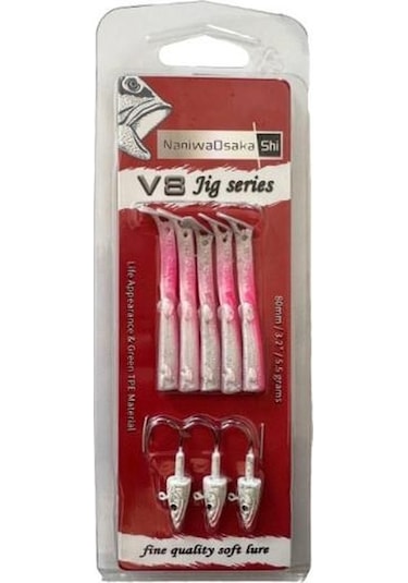 Naniwaosakashi V8 Jig Series 10 Cm 10 Gr Silikon Yem