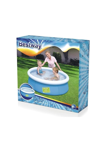 Bestway Kazan Modeli Şişme Çocuk Havuzu 152 x 38 CM 57241 Çok Renkli