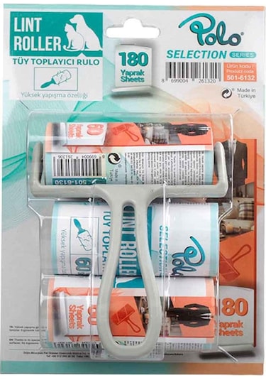 Polo Tüy Toplama Rulosu 60 Yaprak 10 Cm + 2 Adet Yedek
