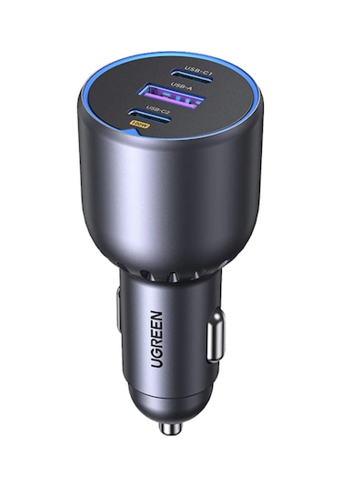 Ugreen 130w 3 Portlu Araç İçi Şarj Cihazı Çakmaklı