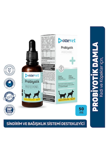 Onevet Kedi Ve Köpekler İçin Prebiotik Sıvı Damla 50 Ml
