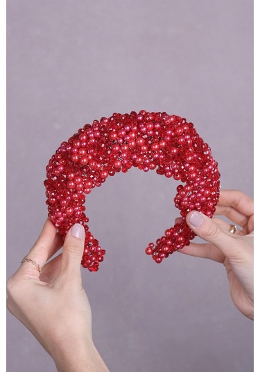 FdayAksesuar En Güzel Gelinlere Özel Leal Bombeli Boncuklu Gelin Saç Aksesuarı FRDY31690