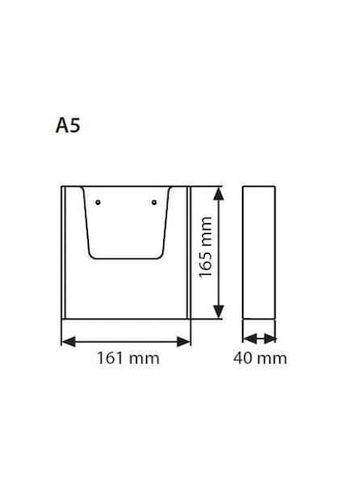 Duvar Tipi Broşürlük 15x21cm A5 1 Adet