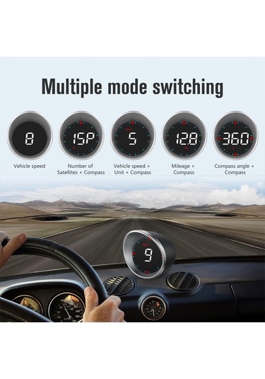 Padalink Araç Hud Göstergesi G5 - Hız, Mesafe, Pusula, Gps Ve Alarm Fonksiyonları İle Akıllı Sürüş Asistanı