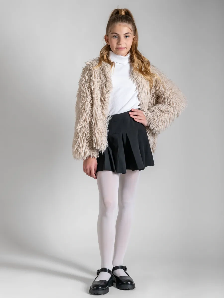 Calzeamo Okul Çocukları İçin Tayt Seti 344875850 Beyaz