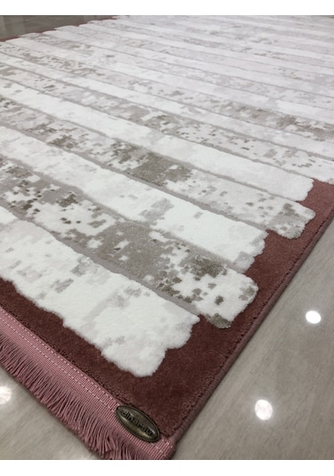 Dinarsu Halı Tarz 150X233 Ta003-065 Krem Pembe Vizon 4 M2 Halı !