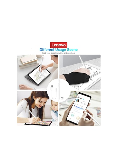 Lenovo Thinkplus Universal Bp16 Dokunmatik Kalem Tablet Mobil Android İos Telefon İpad Uyumlu Aksesuarları Çizim Tableti Kalem