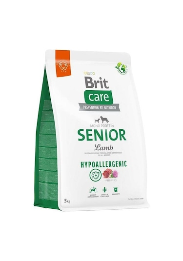 Brit Care Hypo-Allergenic Kuzu Etli Yaşlı Köpek Kuru Maması 3 KG