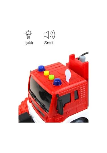 Ctoy Işıklı Sesli Ve Merdivenli Büyük İtfaiye Arabası Js109s