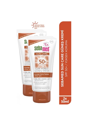 Sebamed Sun Care Çok Yönlü Güneş Kremi Spf50 50 Ml 2 Adet