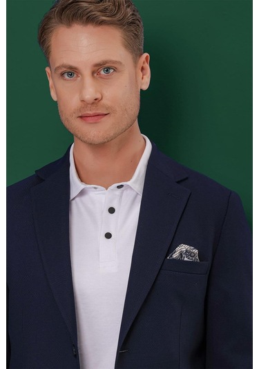 C 639 Slim Fit Lacivert Spor Ceket Lacivert