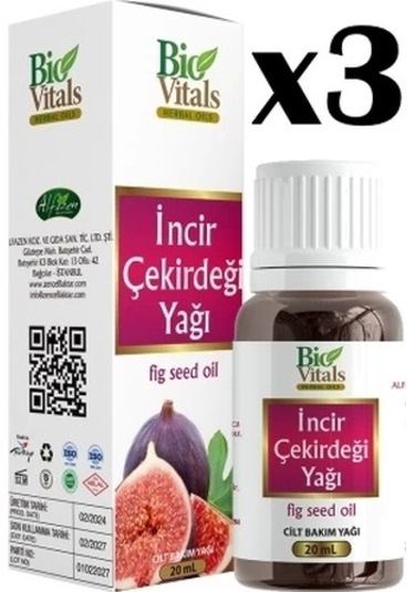 Bio Vitals İncir Çekirdeği Yağı 3 x 20 ML