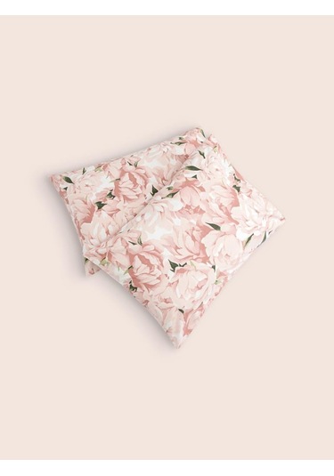 Yastık Kılıfı 2 Li Mariel Percale Baskılı %100 Pamuk 50x70 Cm Somon