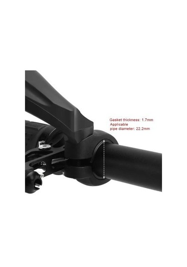 Xbyc 4014 Reflektörlü Gidon Bağlantılı Ayna Geniş Açılı Ayarlanabilir Bisiklet Dikiz Aynası