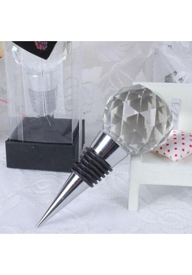 Zarif Yeniden Kullanılabilir Vakum Mühürlü Rhinestone Kırmızı Şarap Şişesi Tıpa Mantar Hediye Gümüş