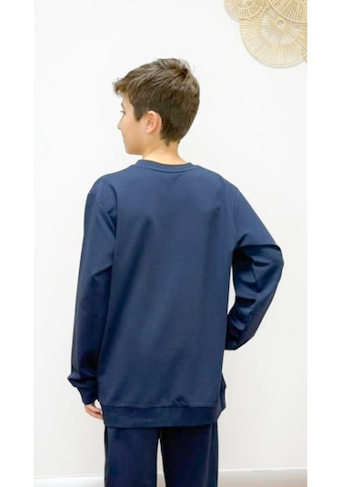 Divinus Erkek Çocuk Basic Sweatshirt Lacivert Lacivert
