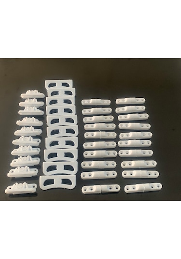 20 Pencere Sineklik Menteşesi 10 Tutamak 10 Çıtçıt Set