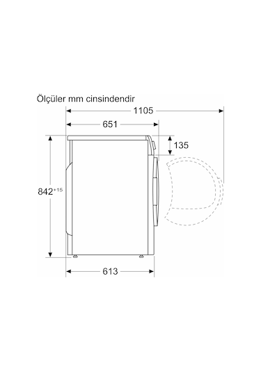 Bosch WQB245A0TR 9 KG Isı Pompalı Kurutma Makinesi