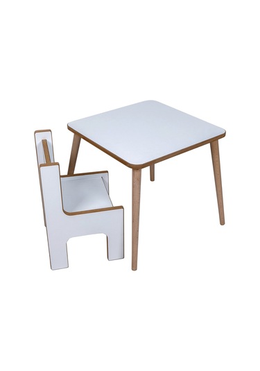 Industrial Living Çocuk Oyun, Aktivite Ve Etkinlik Masası - 49x49 Beyaz - Beyaz