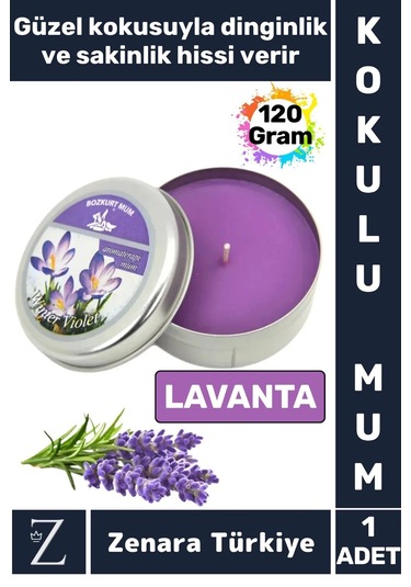 Özel Metal Kutu Arınma Huzur Meditasyon Yoga Esans Sakinlik Veren Dekoratif Oda Kokusu Mum 120 Gram Çok Renkli