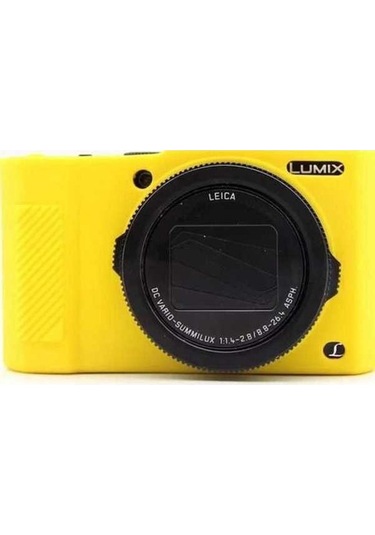 Pazly Panasonic Lx10 Yumuşak Silikon Kılıf - Çizilmez, Düşmeye Karşı Koruyucu Sarı Renk