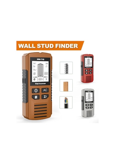 Xuweiwei Profesyonel Duvar Tarama Cihazi Gri 3 Tarama Modu Ahsap Metal Kablo Tespit Pille Calisir Insaat Elektrik Isleri Icin