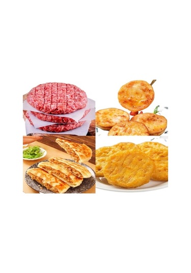 Besthome1 Alüminyum Burger Presi 160g - 2cm Kalınlık, Şeffaf Desenli Şeffaf