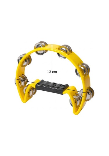 Temel Yarım Ay Tef 16 Zilli Sarı 21.5 Cm By11-12