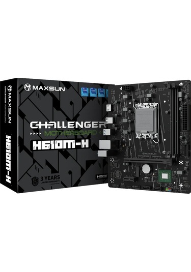 Maxsun Challenger H610m-h V1 Intel Lga1700 Ddr4 Micro Atx Anakart