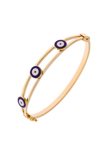 Altın Çocuk Bileziği Nazar Boncuklu N11.3013